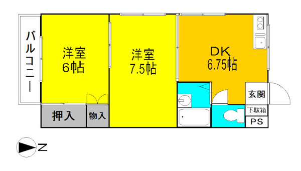 ヴィラハヤシｰ間取